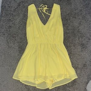 Women’s Charlotte Russe Yellow Summer Romper